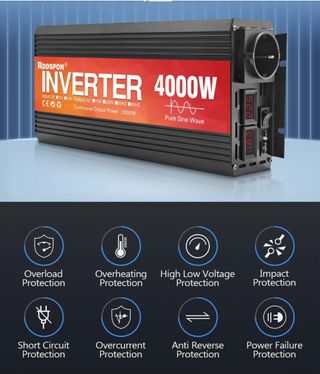 Inversor 4000w 12V A 220V ONDA PURA Fuengirola
