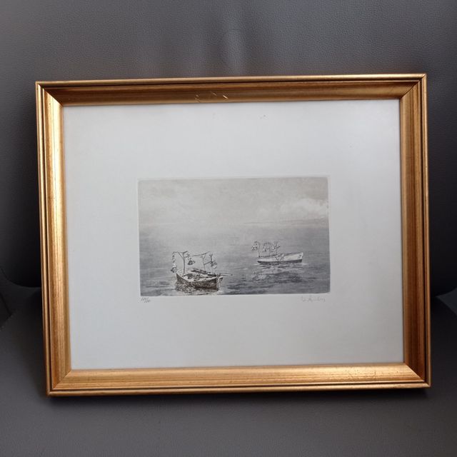 Grabado de marina 38x31