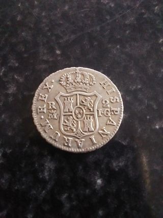 2 reales 1808 , carlos iii, IG