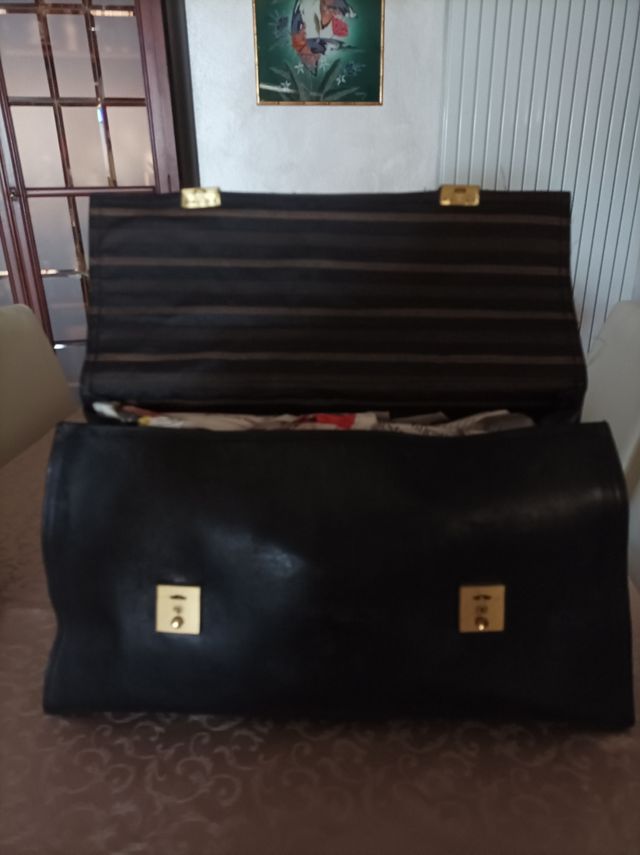 BORSA ARTIGIANATO FIORENTINO IN VERO CUOIO-VINTAGE