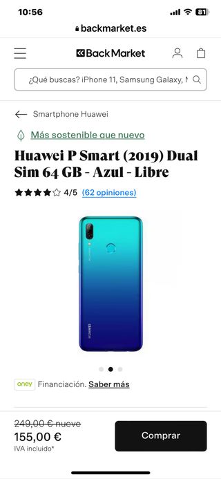 Huawei P Smart 2019 en perfecto estado