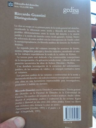 Distinguiendo. Ricardo Guastini.