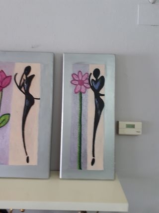 cuadro triptico muy original. Diferente !! Grande