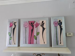 cuadro triptico muy original. Diferente !! Grande