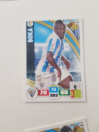 7 cromos de futbol del Málaga