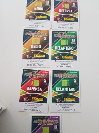 7 cromos de futbol del Málaga