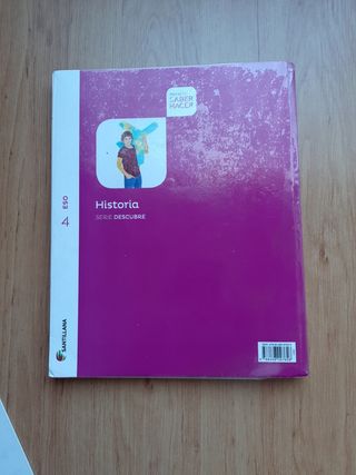LIBRO HISTORIA 4°ESO SABER HACER SANTILLANA.