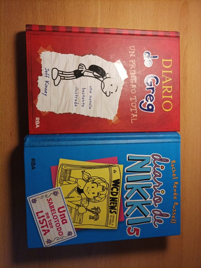 Libros Diario de Greg y Diario de Nikki