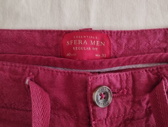 Pantalón corto Sfera hombre burdeos, T40