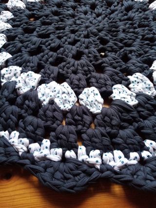 Alfombra de trapillo redonda