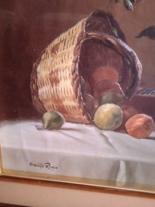 CUADRO AÑOS 70 ÚNICO HECHO A MANO CAPA POR CAPA