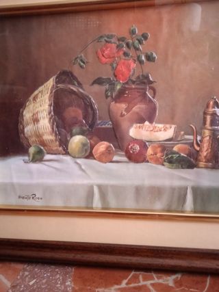 CUADRO AÑOS 70 ÚNICO HECHO A MANO CAPA POR CAPA