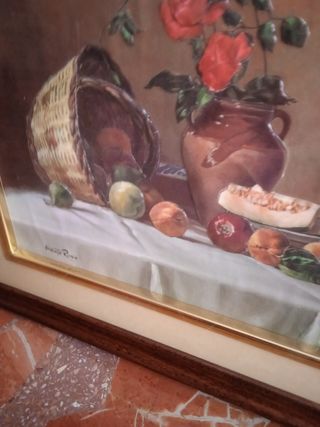 CUADRO AÑOS 70 ÚNICO HECHO A MANO CAPA POR CAPA