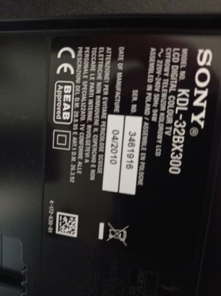 Sony Bravia. 32 pulgadas