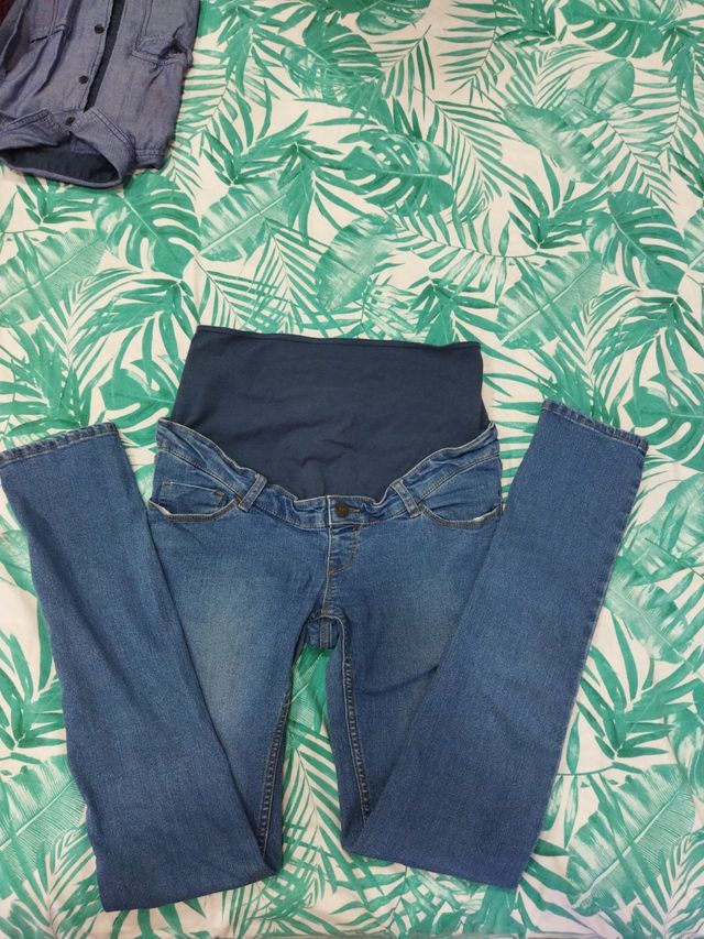 Tejano largo premamá 