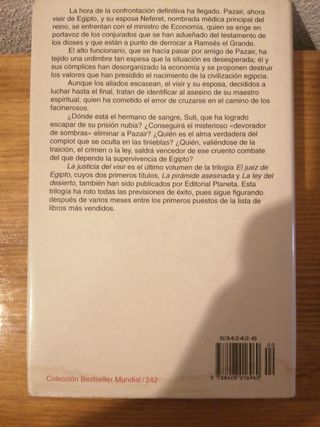 LOTE DE LIBROS NOVELA HISTÓRICA/EGIPTO