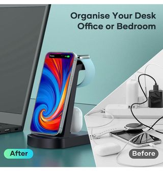 Cargador inalámbrico 3 en 1