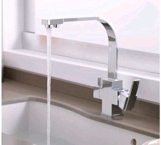 Grifos Cocina Fregadero Grifo Cocina Negro 3 Vías Grifo Osmosis Cocina 360° Giratorio Grifos De Cocina Fregadero Grifo 3 Vias Osmosis Tres Grifo De Cocina Osmosis 3 Vías-Negro Grifo Cocina Osmosis Extraible