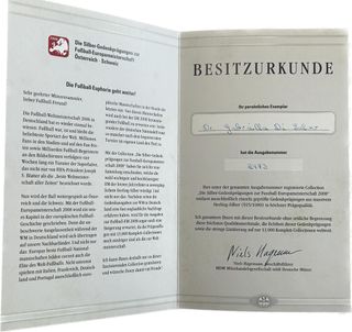 Silber-Gedenkprägungen FUßBALL-EM ÖSTERREICH-SCHWE