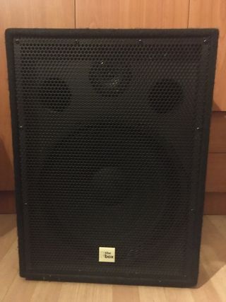 Equipo sonido PA amplificador + altavoces + cables