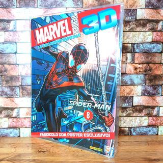 Action figure Miles Morales con poster e storia 