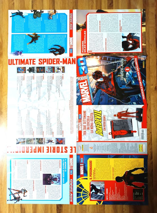 Action figure Miles Morales con poster e storia 