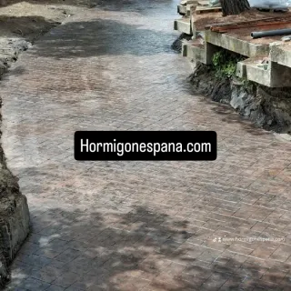 hormigon impreso y pulido.