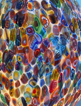 Lámpara Millefiori Italiana nueva en su caja