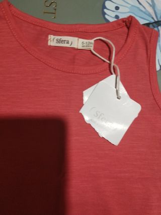 camiseta bebé 6/12 meses.