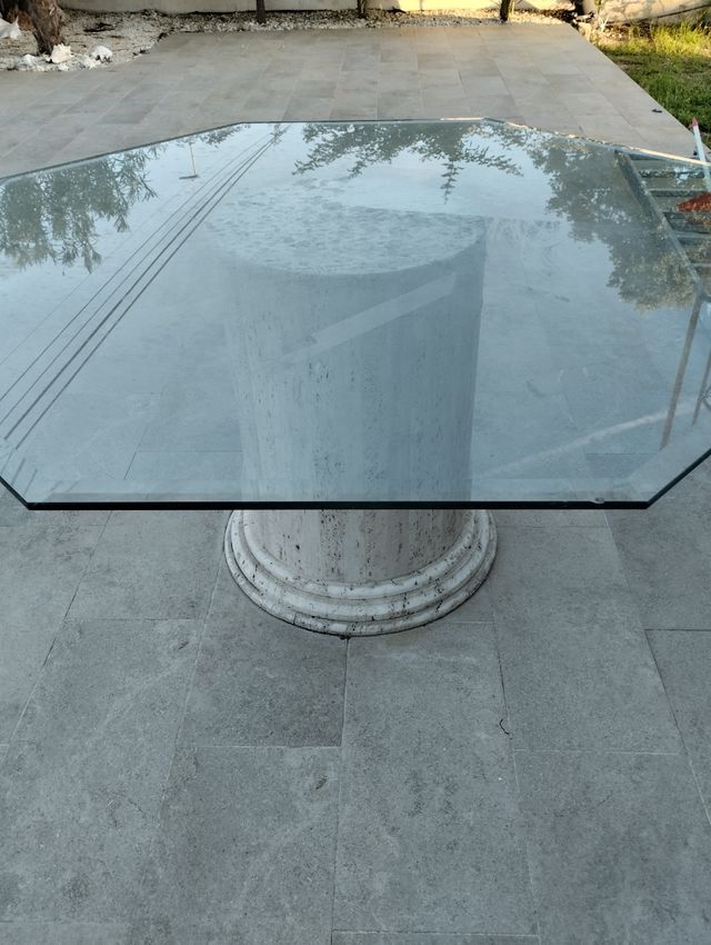 mesa de cristal