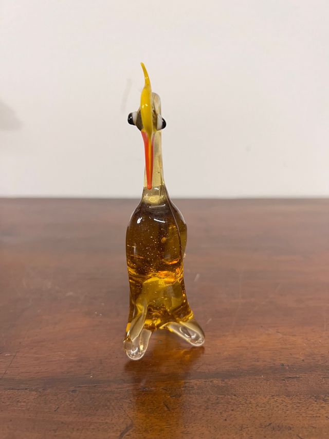 Uccello in vetro di murano