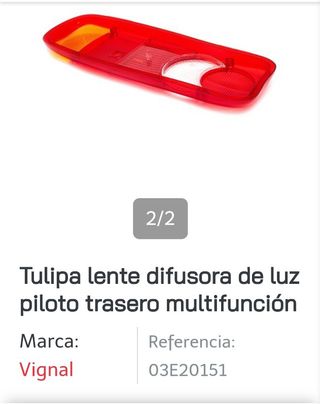 2 TULIPAS PILOTO TRASERO MULTIFUNCIÓN