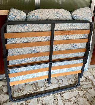 Cama individual plegable 180cm largo 90cm