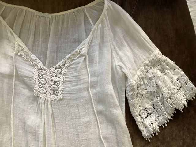 Vestido blanco estilo ibicenco talla M