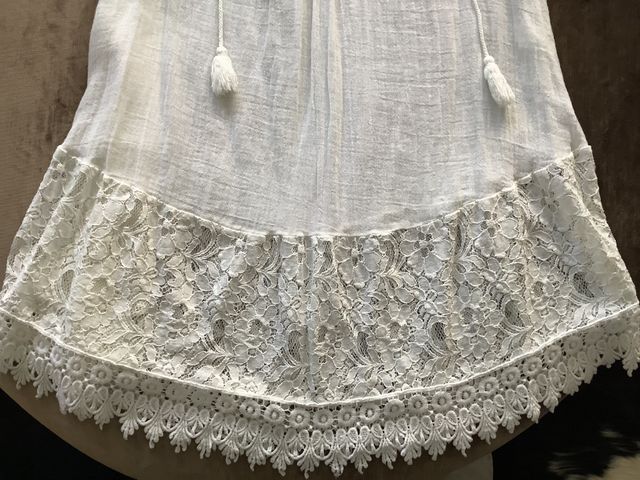 Vestido blanco estilo ibicenco talla M
