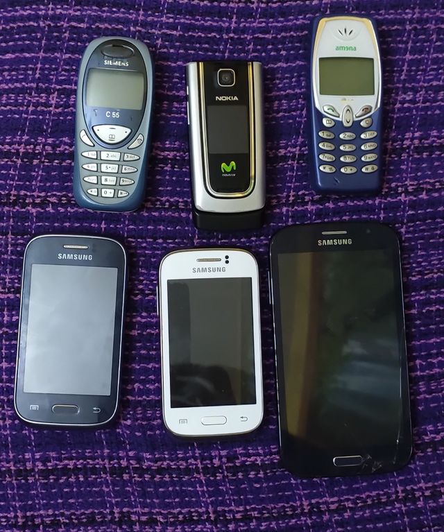 Lote teléfonos móviles