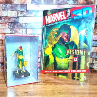 Marvel action figure visione con poster e storia