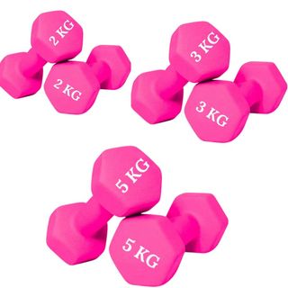 Pack 6 Mancuernas Hexagonales Rosas