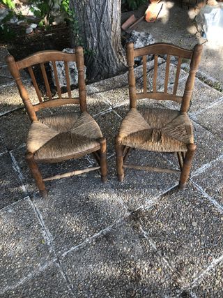 Sillas de madera