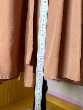 Vestido corto manga larga