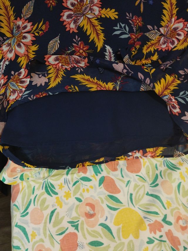 camisa de gasa con forro interior