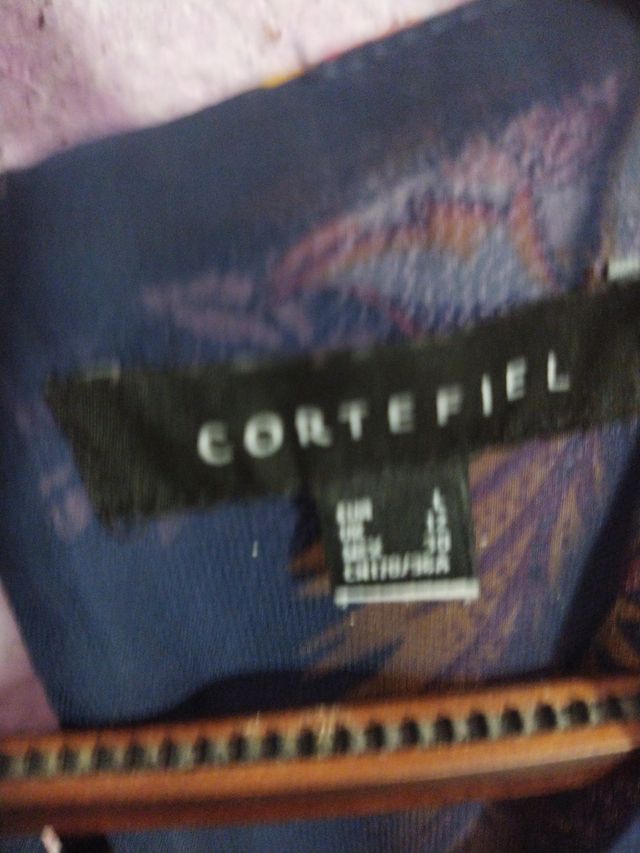 camisa de gasa con forro interior