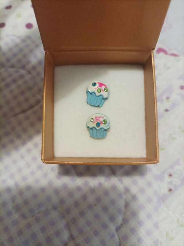 pendientes cupcakes