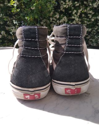 Sneakers alte bianco/nero Vans