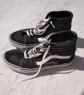 Sneakers alte bianco/nero Vans