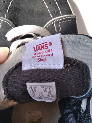 Sneakers alte bianco/nero Vans