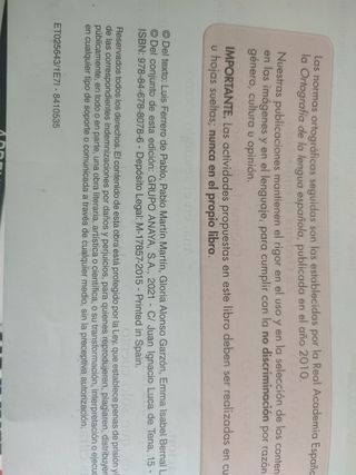 Matemáticas 6°. Primaria, ed. Anaya