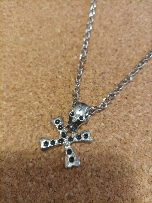 collar/colgante de calavera