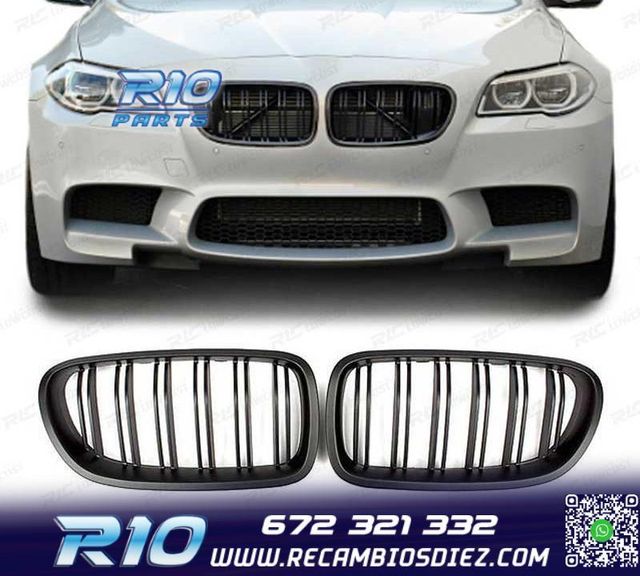 Copertura Sopracciglio Fari Per BMW Serie 5 F10/F11 (2011-2014) - Nero Lucido O Carbonio - 2 Pezzi - Foto 13