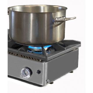 COCINA TRES FUEGOS CON PLANCHA SOBREMESA